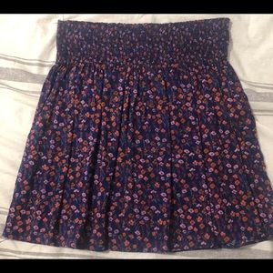 floral mini skirt